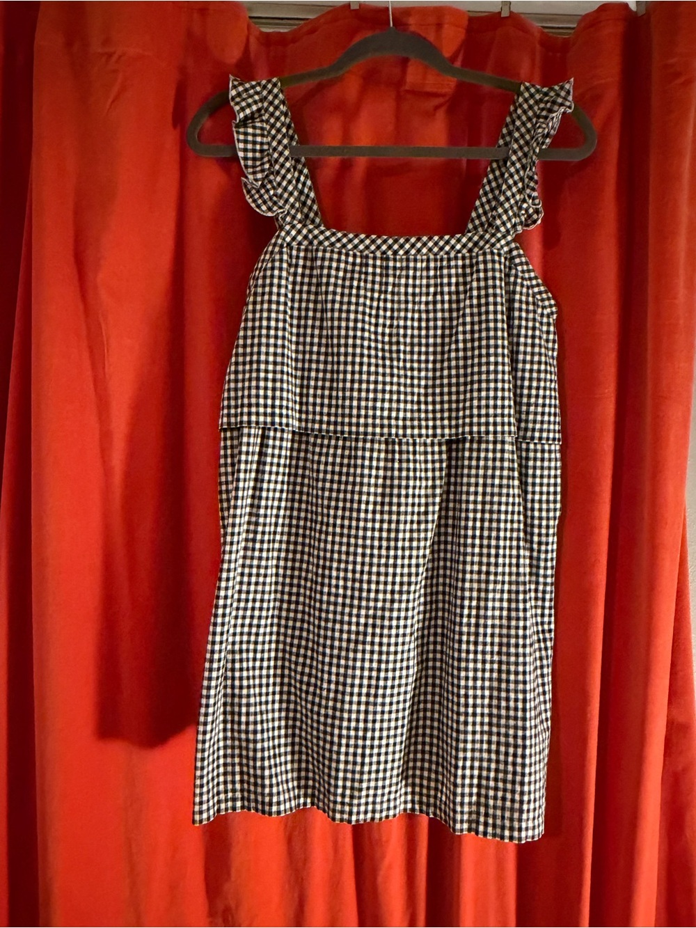 Sezane Black and White Gingham Mini Dress - Picture 3 of 5